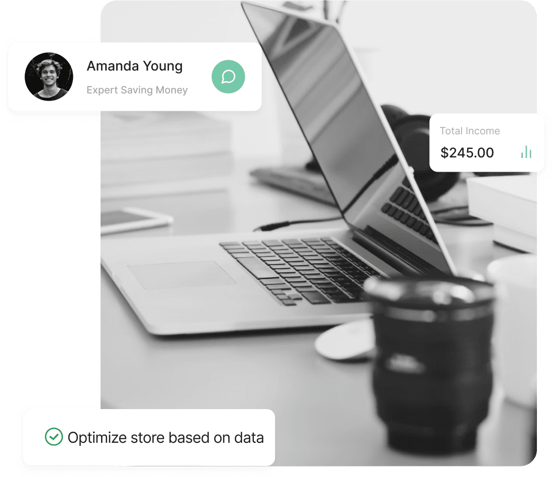 The live analytics dashboard of the Convert Boost app showing real-time discount performance.